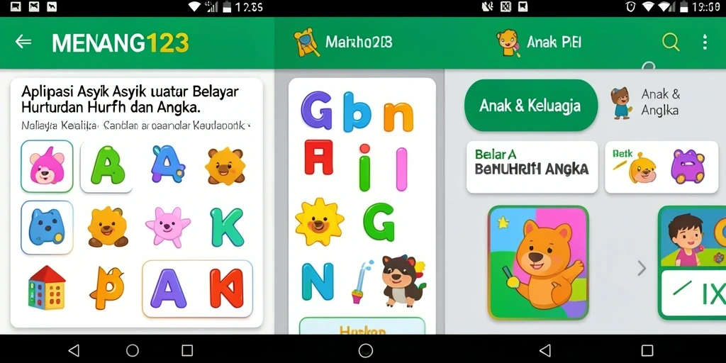 Tampilan antarmuka yang menarik dan edukatif dari MENANG123.