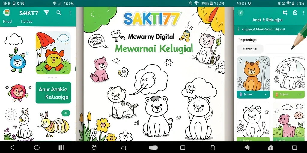 Tampilan antarmuka SAKTI77 yang menarik dan fungsional untuk mewarnai.